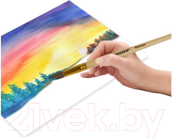 Изображение товара Набор кистей Пифагор 200891 (6шт)