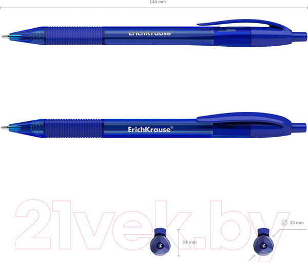 Изображение товара Ручка шариковая Erich Krause U-208 Original Matic / 48075 (синий)