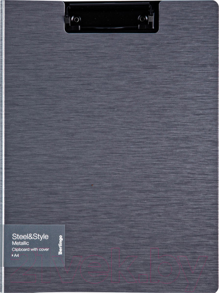 Изображение товара Планшет с зажимом Berlingo Steel&Style / PPf_93102 (серебристый металлик)
