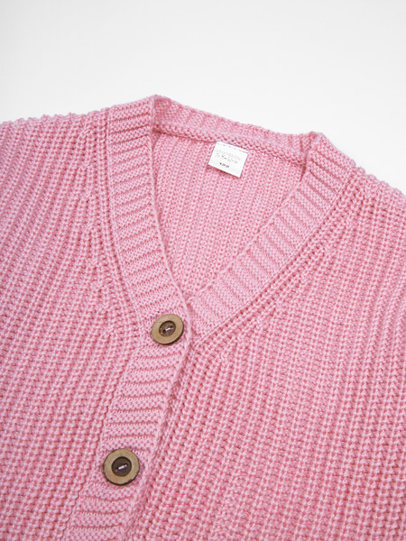 Изображение товара Кардиган детский Amarobaby Knit / AB-OD21-KNIT19/06-134 (розовый, р. 134)