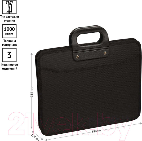 Изображение товара Папка-портфель OfficeSpace 269207 (черный)