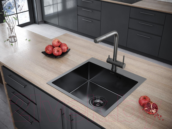 Изображение товара Мойка кухонная Paulmark PM215951-GM