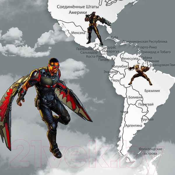 Изображение товара Фотообои листовые Citydecor Superhero 1 (200x140)