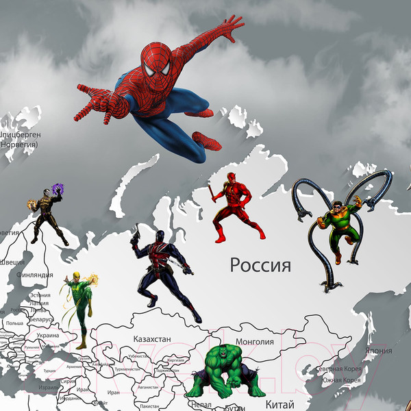 Изображение товара Фотообои листовые Citydecor Superhero 1 (200x140)