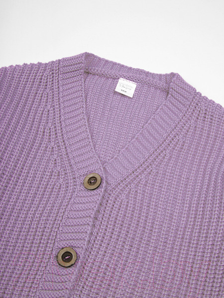 Изображение товара Кардиган детский Amarobaby Knit / AB-OD21-KNIT19/17-128 (сиреневый, р. 128)