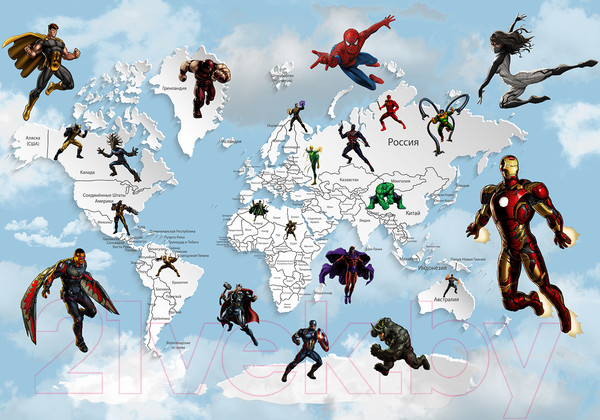 Изображение товара Фотообои листовые Citydecor Superhero 3 (200x140)