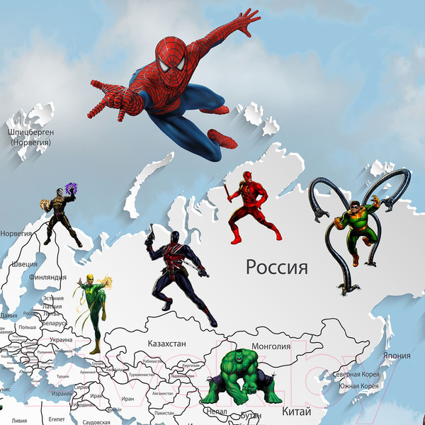 Изображение товара Фотообои листовые Citydecor Superhero 3 (200x140)