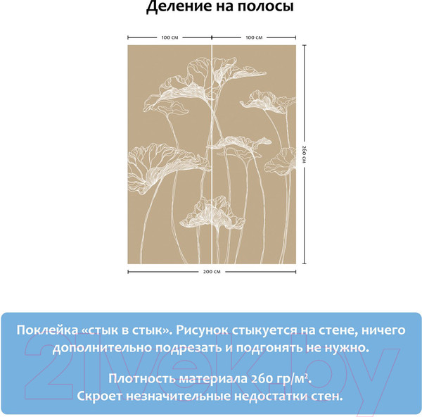 Изображение товара Фотообои листовые Citydecor Perfect Lines 3 (200х260)