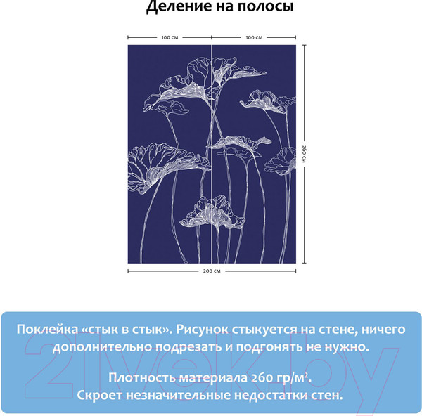 Изображение товара Фотообои листовые Citydecor Perfect Lines 5 (200х260)