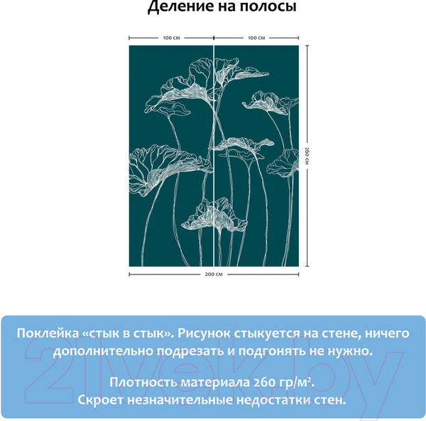 Изображение товара Фотообои листовые Citydecor Perfect Lines 6 (200х260)