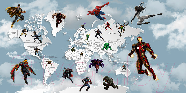 Изображение товара Фотообои листовые Citydecor Superhero 2 (300x150)