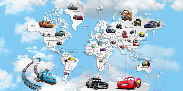 Изображение товара Фотообои листовые Citydecor Superhero Молния МакКвин 2 (300x150)