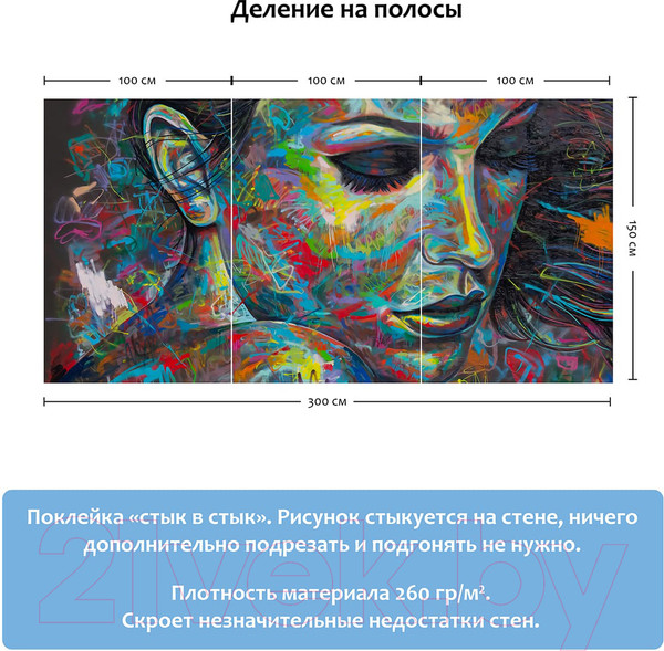 Изображение товара Фотообои листовые Citydecor Абстракция 14 (300x150)