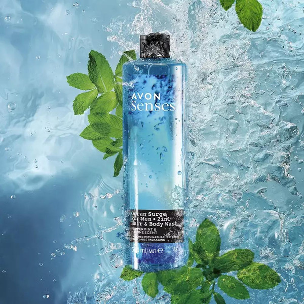 Изображение товара Гель для душа Avon Senses Бодрящий Океан  (500мл)