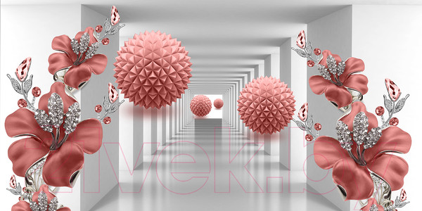 Изображение товара Фотообои листовые Citydecor Цветочная абстракция 12 (300x150)