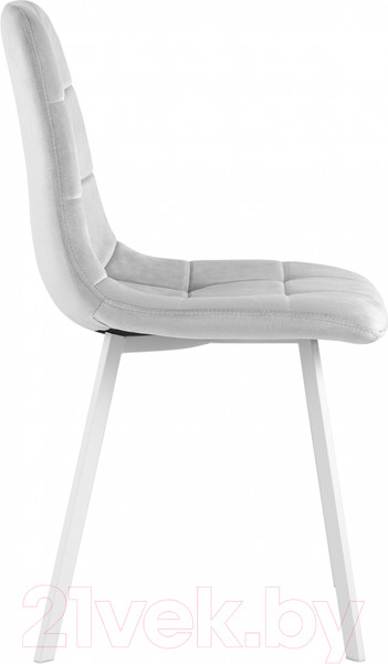 Изображение товара Стул Stool Group Chilly / OS-2011 HLR-14 wl (велюр серебристый/ножки белые)
