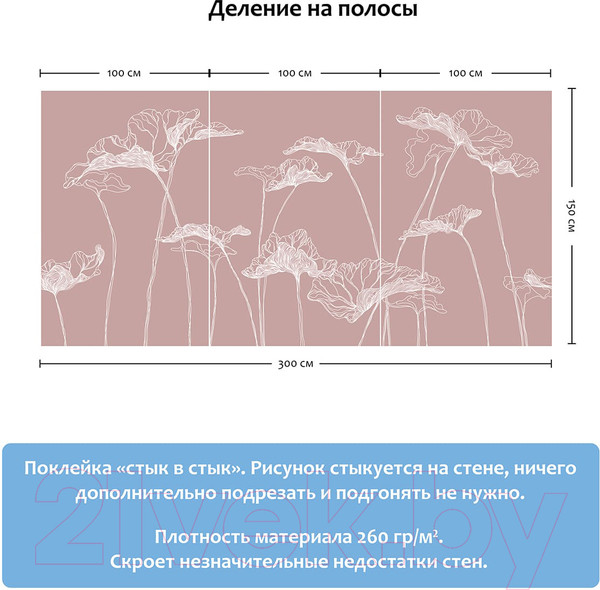 Изображение товара Фотообои листовые Citydecor Perfect Lines 4 (300x150)