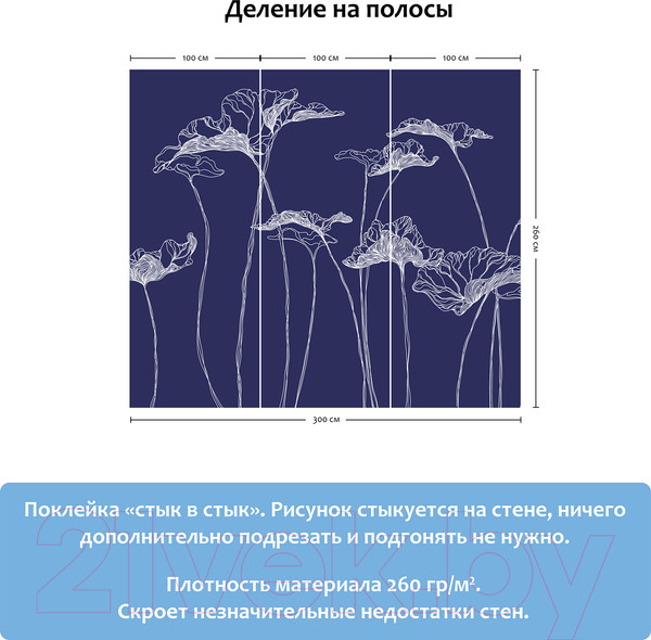 Изображение товара Фотообои листовые Citydecor Perfect Lines 5 (300х260)