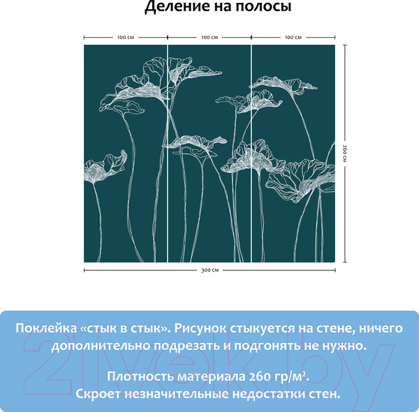 Изображение товара Фотообои листовые Citydecor Perfect Lines 6 (300х260)