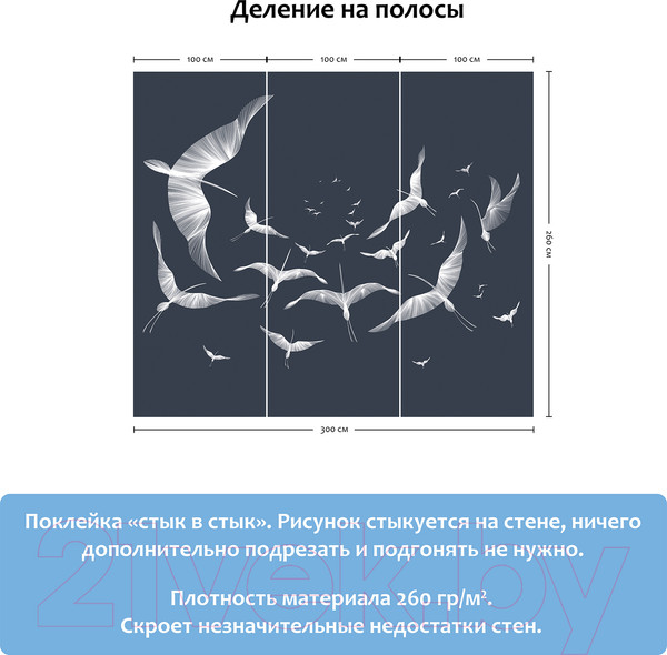 Изображение товара Фотообои листовые Citydecor Perfect Lines 8 (300х260)