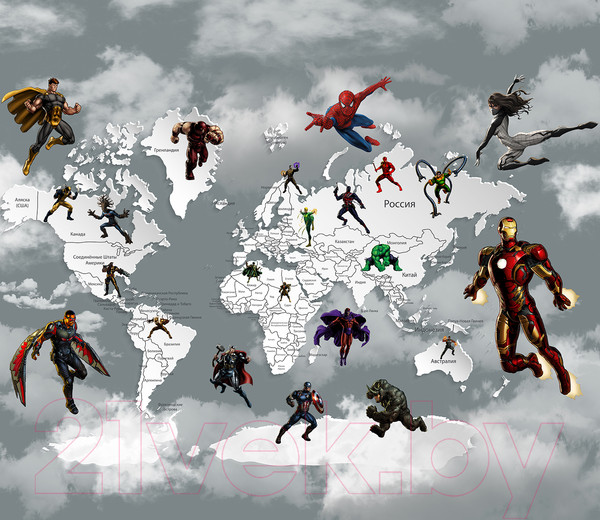 Изображение товара Фотообои листовые Citydecor Superhero 1 (300x260)
