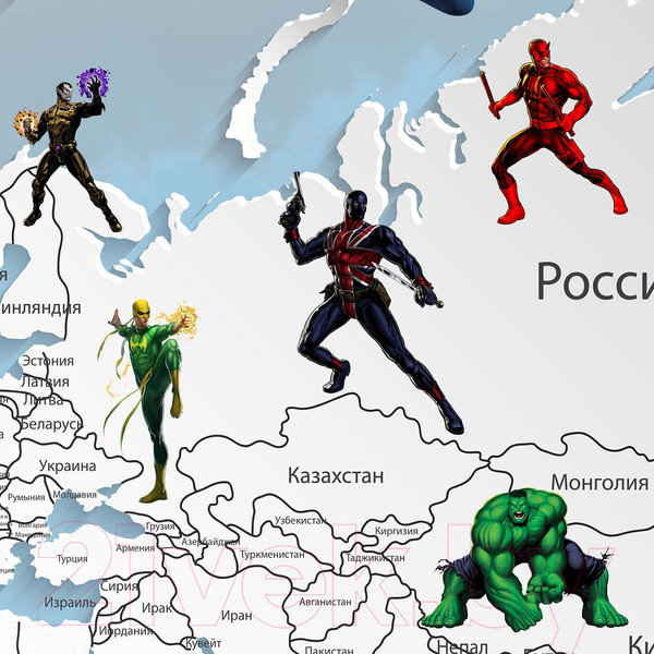 Изображение товара Фотообои листовые Citydecor Superhero 3 (300x260)