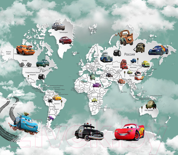 Изображение товара Фотообои листовые Citydecor Superhero Молния МакКвин 1 (300x260)