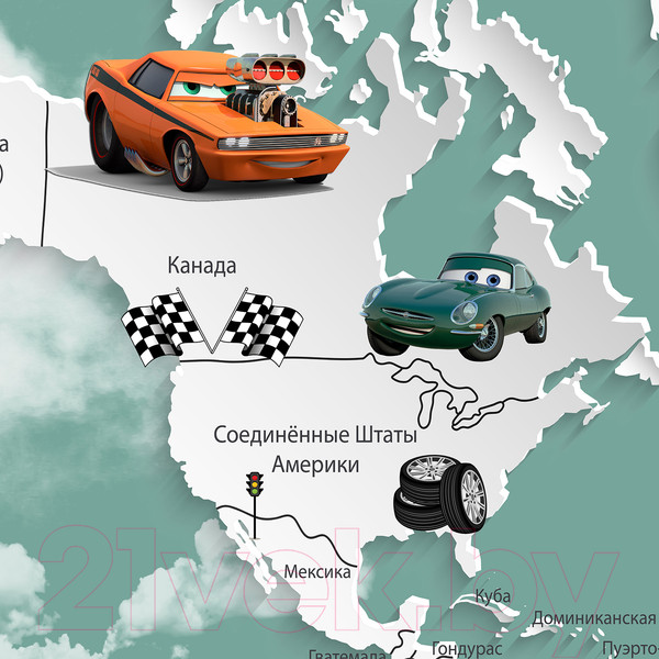 Изображение товара Фотообои листовые Citydecor Superhero Молния МакКвин 1 (300x260)