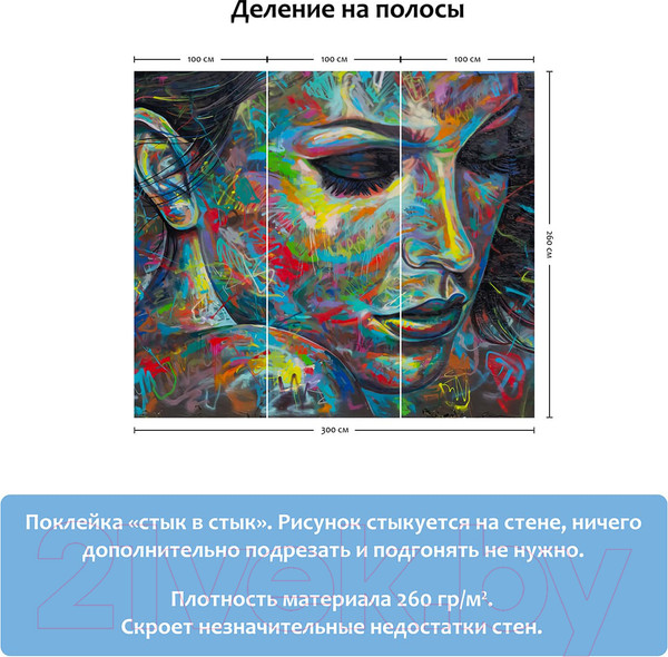 Изображение товара Фотообои листовые Citydecor Абстракция 14 (300x260)