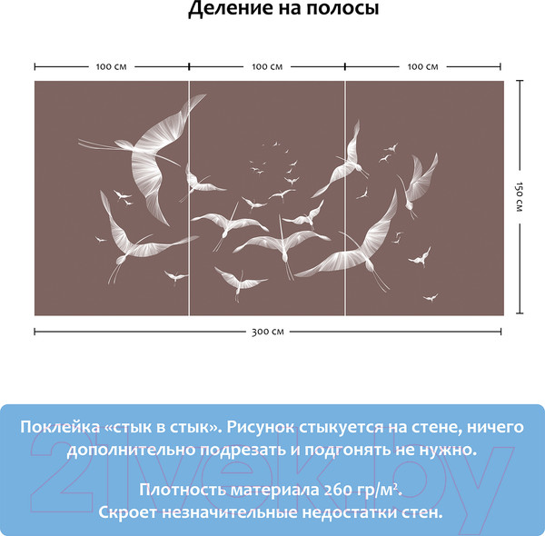 Изображение товара Фотообои листовые Citydecor Perfect Lines 11 (300x150)