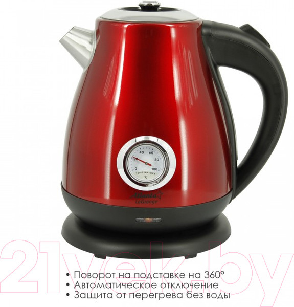 Изображение товара Электрочайник Atlanta ATH-2440 (красный)
