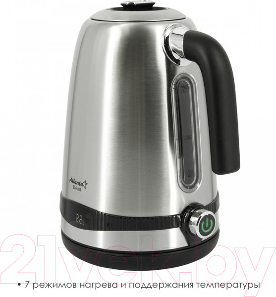 Изображение товара Электрочайник Atlanta ATH-2533 (серебристый)