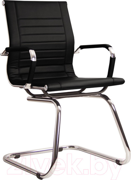 Изображение товара Стул офисный Белс Вернер CF/LB Chrome PU / 445398-10/PU01 (экокожа черный)