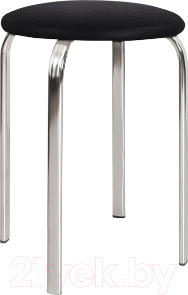Изображение товара Табурет Белс Пенто Chrome V / 450885/V4 (кожзам, черный)