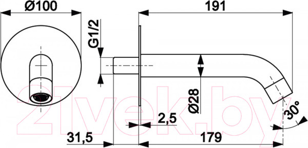 Изображение товара Излив Armatura Moza 836-004-00