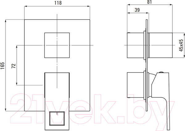 Изображение товара Душевая система со смесителем Deante DEANTE_N01M