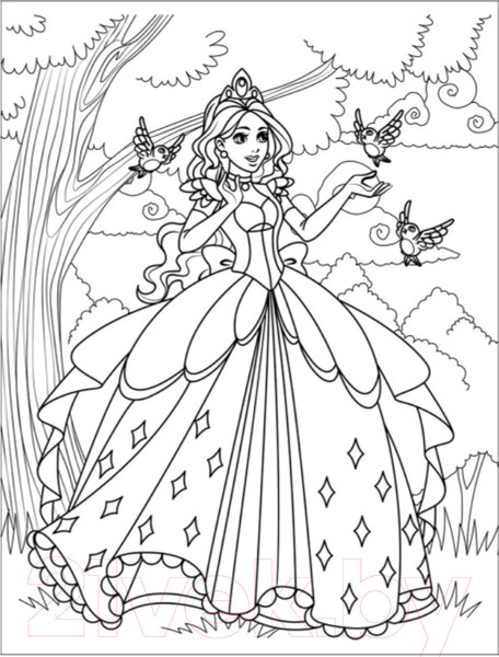 Изображение товара Раскраска Росмэн Лучшая раскраска! Принцессы