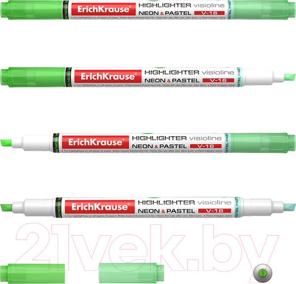 Изображение товара Текстовыделитель Erich Krause Visioline V-16 / 56016 (зеленый)