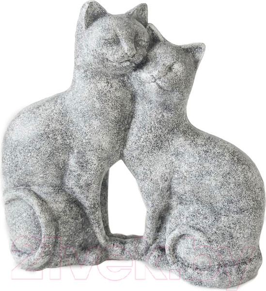 Изображение товара Статуэтка Нашы майстры Влюбленные коты / 3036 (серый)