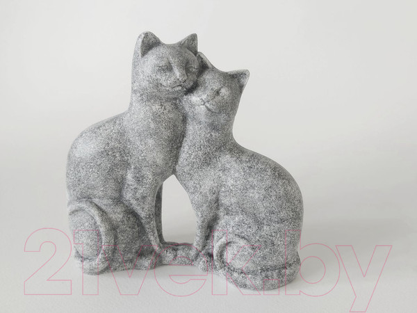 Изображение товара Статуэтка Нашы майстры Влюбленные коты / 3036 (серый)
