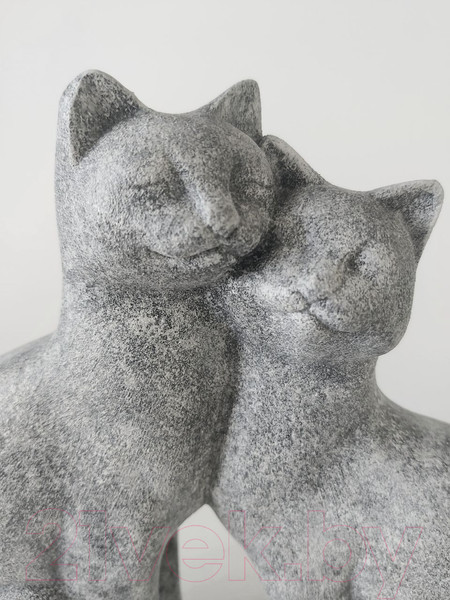 Изображение товара Статуэтка Нашы майстры Влюбленные коты / 3036 (серый)