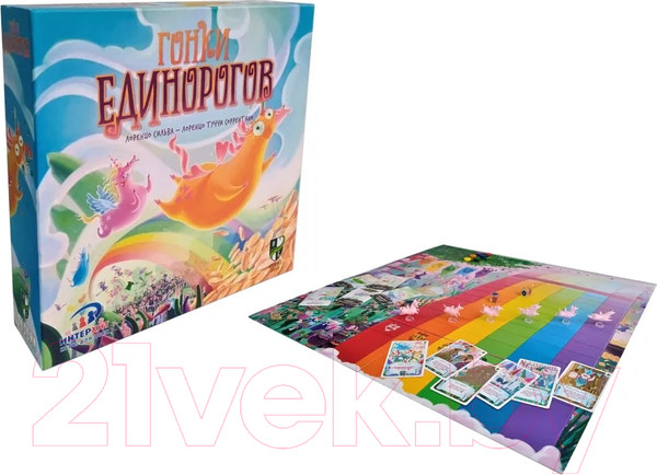 Изображение товара Настольная игра ИнтерХит Гонки Единорогов / UFE03-2108
