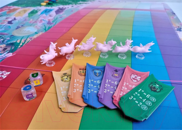 Изображение товара Настольная игра ИнтерХит Гонки Единорогов / UFE03-2108