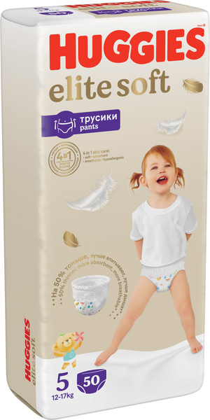 Изображение товара Подгузники-трусики детские Huggies Elite Soft Pants 5 Giga (50шт)
