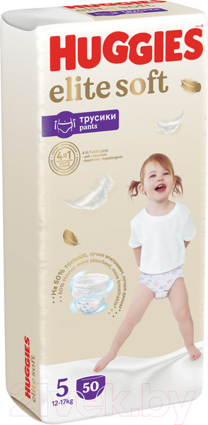 Изображение товара Подгузники-трусики детские Huggies Elite Soft Pants 5 Giga (50шт)