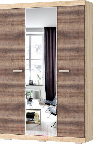 Изображение товара Шкаф Памир Соната ШСЗ-1300 (дуб сонома/дуб сакраменто)