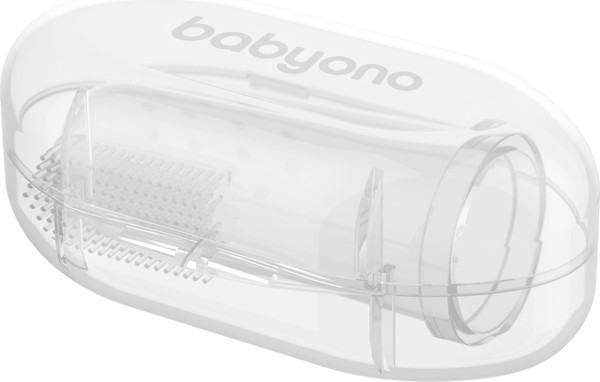 Изображение товара Зубная щетка для новорожденных BabyOno В футляре / 723/01 (прозрачный)