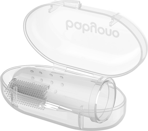 Изображение товара Зубная щетка для новорожденных BabyOno В футляре / 723/01 (прозрачный)