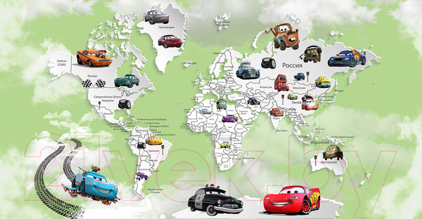 Изображение товара Фотообои листовые Citydecor Superhero Молния МакКвин 3 (500x260)