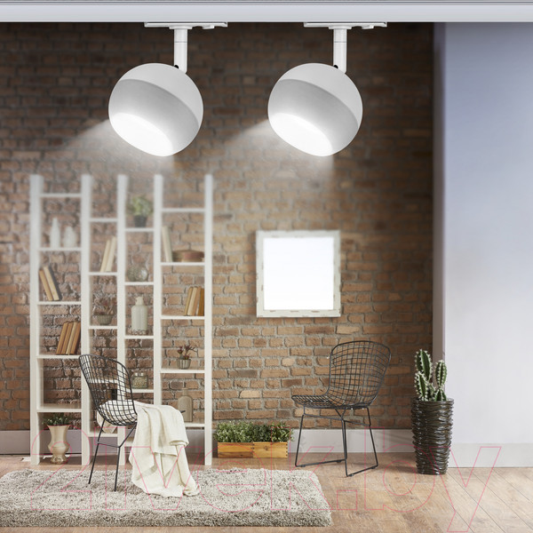 Изображение товара Трековый светильник ЭРА TR46-GX53 WH / Б0054152